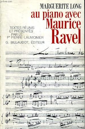 Image du vendeur pour Marguerite Long au piano avec Maurice Ravel mis en vente par Le-Livre