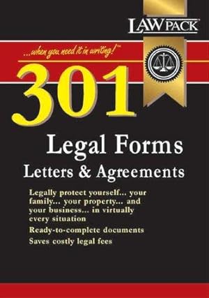 Bild des Verkufers fr 301 Legal Forms, Letters & Agreements zum Verkauf von WeBuyBooks