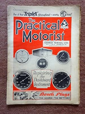 Imagen del vendedor de The PRACTICAL MOTORIST Weekly Magazine. Vol 2 No 25, 27th October 1934. includes Repairing Dashboard Instruments. a la venta por Tony Hutchinson