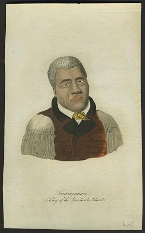 Tammeamea, King of the Sandwich Islands, aquatint