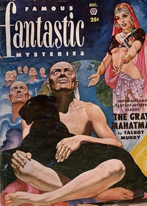 Seller image for FAMOUS FANTASTIC MYSTERIES. The Gray Mahatma by Talbot Mundy. Cover art by Lawrence. COLLECTIBLE PULP MAGAZINE. for sale by Once Read Books