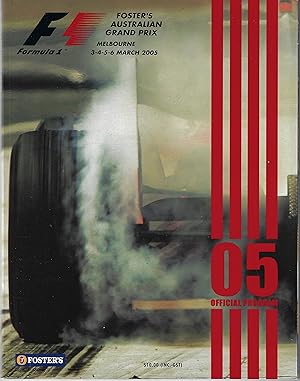 Formula 1 Foster's Australian Grand Prix Melbourne 2005 Official Program