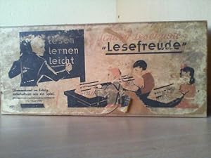 "Lesefreude" Schüler- Lesekasten. M. Hahn, Lehrmittelwerkstätten Pfettrach. Buchstabenkasten um d...