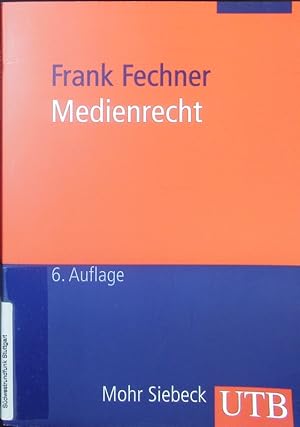 Bild des Verkufers fr Medienrecht. Lehrbuch des gesamten Medienrechts unter besonderer Bercksichtigung von Presse, Rundfunk und Multimedia. zum Verkauf von Antiquariat Bookfarm