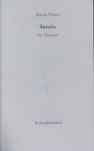 Seller image for Sntis. Ein Hrspiel. for sale by Antiquariat Bookfarm