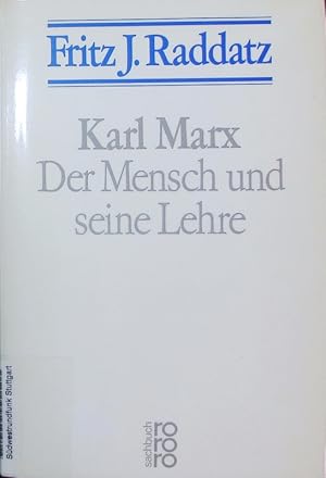 Bild des Verkufers fr Karl Marx. Der Mensch und seine Lehre. zum Verkauf von Antiquariat Bookfarm