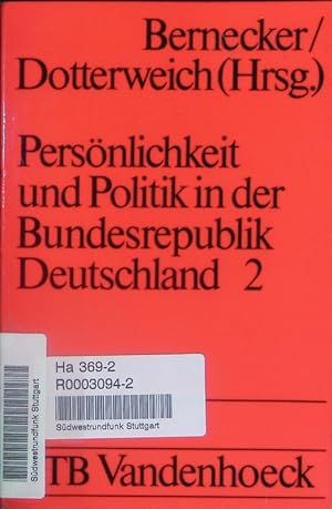Bild des Verkufers fr Persnlichkeit und Politik in der Bundesrepublik Deutschland. zum Verkauf von Antiquariat Bookfarm