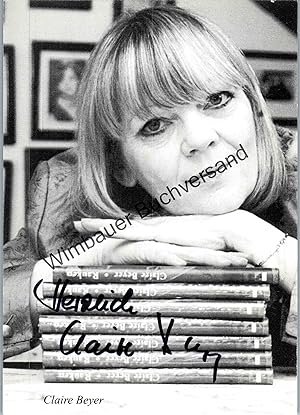 Imagen del vendedor de Original Autogramm Claire Beyer /// Autograph signiert signed signee a la venta por Antiquariat im Kaiserviertel | Wimbauer Buchversand