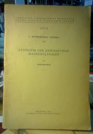 Imagen del vendedor de Axiomatik der Anschauungsmannigfaltigkeit. a la venta por Antiquariat Thomas Nonnenmacher