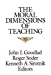 Seller image for The Moral Dimensions of Teaching [Soft Cover ] for sale by booksXpress
