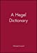 Imagen del vendedor de A Hegel Dictionary [Soft Cover ] a la venta por booksXpress
