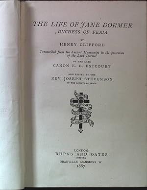 Image du vendeur pour The Life of Jane Dormer, Duchess of Feria mis en vente par books4less (Versandantiquariat Petra Gros GmbH & Co. KG)