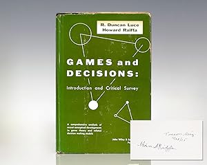 Bild des Verkufers fr Games and Decisions: Introduction and Critical Survey. zum Verkauf von Raptis Rare Books