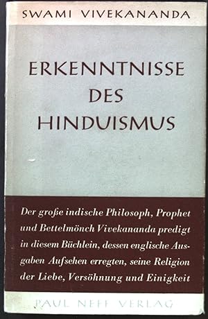 Bild des Verkufers fr Erkenntnisse des Hinduismus. zum Verkauf von books4less (Versandantiquariat Petra Gros GmbH & Co. KG)