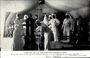 Ansichtskarte / Postkarte Cantine de la Courneuve Aubervilliers, Französisches Rotes Kreuz