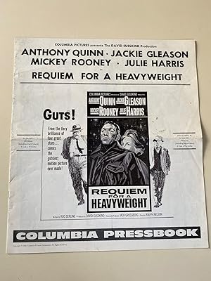 Imagen del vendedor de Requiem for a Heavyweight Pressbook 1962 Anthony Quinn, Jackie Gleason a la venta por AcornBooksNH