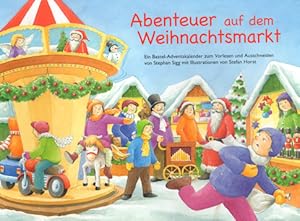 Abenteuer auf dem Weihnachtsmarkt. Ein Bastel-Adventskalender zum Vorlesen und Ausschneiden.