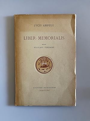 Lucii Ampelii Liber memorialis.