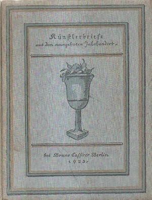 Image du vendeur pour Knstlerbriefe aus em neunzehnten Jahrhundert. mis en vente par Versandantiquariat Boller