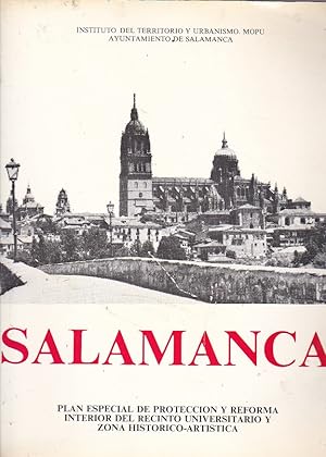 Bild des Verkufers fr Salamanca ,plan especial de proteccin y reforma interior del recinto universitario y zona historico.artistica zum Verkauf von LIBRERA GULLIVER