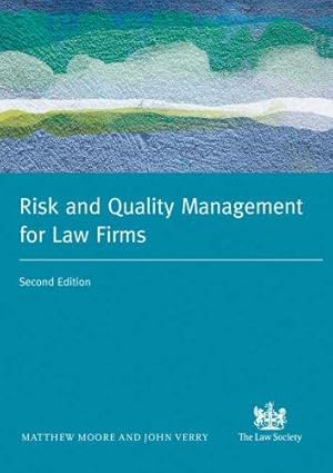 Bild des Verkufers fr Risk and Quality Management in Legal Practice zum Verkauf von WeBuyBooks