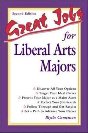 Seller image for Great Jobs for Liberal Arts Majors (Great Jobs ForSeries) for sale by WeBuyBooks
