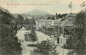 Postkarte Carte Postale 73809234 Bad Salzbrunn Szczawno-Zdroj PL Die Elisenhalle mit dem Hochwald