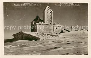 Bild des Verkufers fr Postkarte Carte Postale 73805392 Riesengebirge Boehmischer Teil Schneegrubenbaude zum Verkauf von Versandhandel Boeger