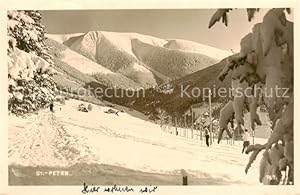 Postkarte Carte Postale 73818398 St Peter Riesengebirge Svaty Petr CZ Winterpanorama