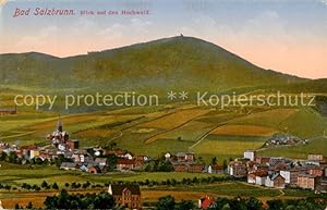 Postkarte Carte Postale 73818617 Bad Salzbrunn Szczawno-Zdroj PL Blick auf den Hochwald
