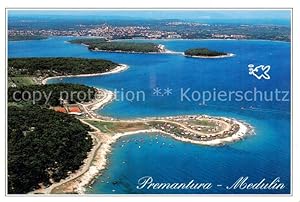 Bild des Verkufers fr Postkarte Carte Postale 73813406 Medulin Istria Croatia Prematura Fliegeraufnahme zum Verkauf von Versandhandel Boeger