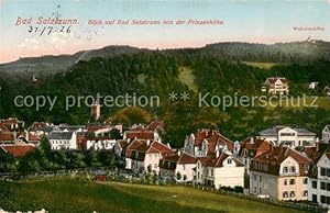 Postkarte Carte Postale 73817374 Bad Salzbrunn Szczawno-Zdroj PL Blick von der Prinsenhoehe mit W...