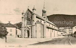 Postkarte Carte Postale 13824808 Thones 74 Haute-Savoie Eglise