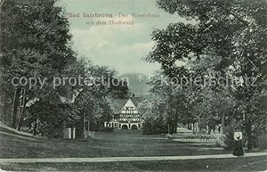 Postkarte Carte Postale 73817474 Bad Salzbrunn Szczawno-Zdroj PL Wiesenhaus mit Hochwald