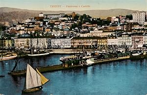 Postkarte Carte Postale 73818911 Trieste Triest IT Panorama e Castello
