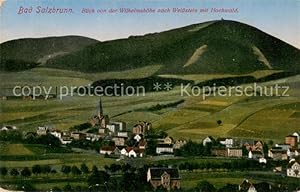 Postkarte Carte Postale 73824030 Bad Salzbrunn Szczawno-Zdroj PL Blick von der Wilhelmshoehe nach...