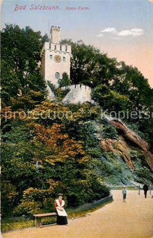 Postkarte Carte Postale 73824015 Bad Salzbrunn Szczawno-Zdroj PL Anna Turm