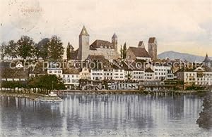 Bild des Verkufers fr Postkarte Carte Postale 13824861 Rapperswil -Jona Rapperswyl Zuerichsee SG Panorama mit Schloss zum Verkauf von Versandhandel Boeger