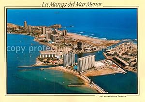 Postkarte Carte Postale 73827245 La Manga del Mar Menor ES Vista parcial aerea