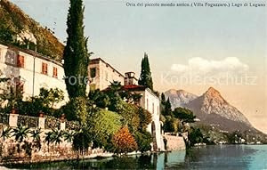 Seller image for Postkarte Carte Postale 13828366 Oria Lago di Lugano TI del piccolo mondo antico Villa Fogazzaro for sale by Versandhandel Boeger
