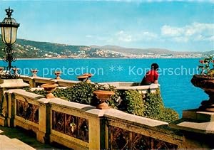 Postkarte Carte Postale 73826293 Trieste Triest IT Parco di Miramare Schlossterrasse Panorama