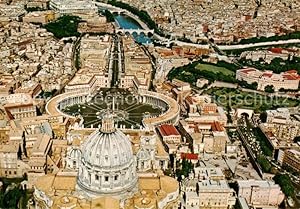 Bild des Verkufers fr Postkarte Carte Postale 73829484 Vatican Vaticano Vatican-City Fliegeraufnahme mit Petersdom zum Verkauf von Versandhandel Boeger