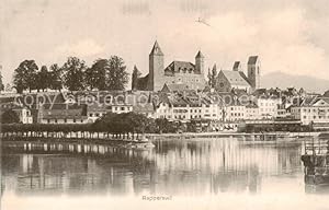 Bild des Verkufers fr Postkarte Carte Postale 13824855 Rapperswil -Jona Rapperswyl Zuerichsee SG Panorama mit Schloss zum Verkauf von Versandhandel Boeger