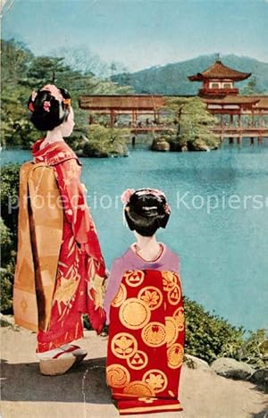 Postkarte Carte Postale 73826846 Kyoto Japan Maiko Girls of Kyoto