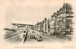 Postkarte Carte Postale 13832388 Mers-les-Bains 80 Somme La Promenade de la Plage