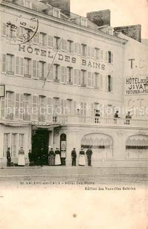 Postkarte Carte Postale 13832387 St-Valery-en-Caux 76 Hotel des Bains