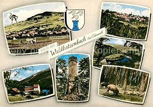 Bild des Verkufers fr Postkarte Carte Postale 73833924 Waldkatzenbach Panorama Kirche Turm Schwarzwild Waldkatzenbach zum Verkauf von Versandhandel Boeger