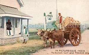Bild des Verkufers fr Postkarte Carte Postale 73831284 India Indien The Bullock Cart and Texaco Oils zum Verkauf von Versandhandel Boeger