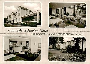 Bild des Verkufers fr Postkarte Carte Postale 73832706 Rengsdorf Heinrich-Schaefer-Haus Speisesaal Restaurant Gaestehaus Rengs zum Verkauf von Versandhandel Boeger