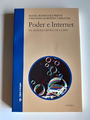 Seller image for Poder e internet : un anlisis crtico de la red. for sale by El libro que vuela